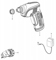 Black & Decker CS3652LC Type 2 Cordless Screwdriver Spare Parts